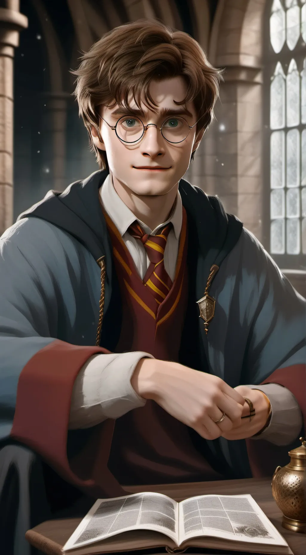 ai character: Harry Potter background