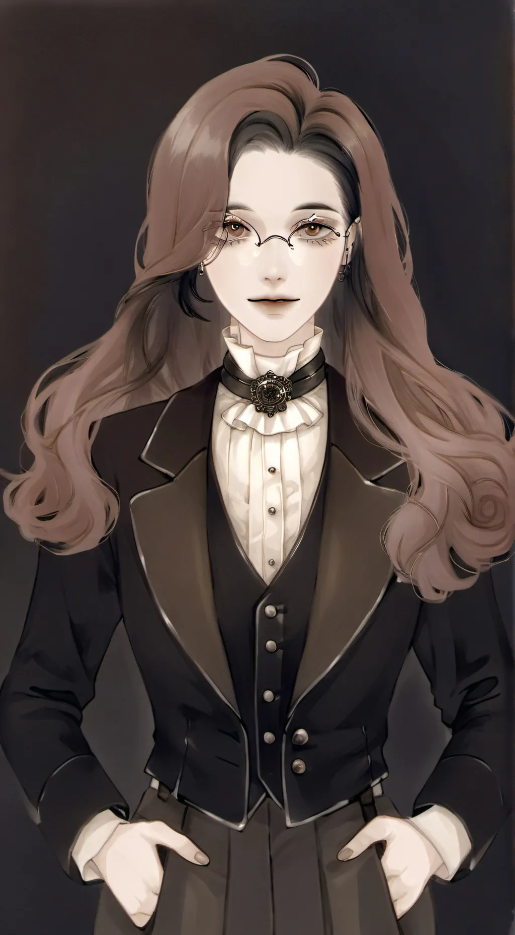 ai character: miss circle  background