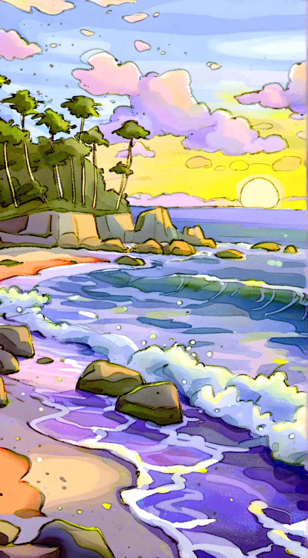 ai character: de vacaciones background