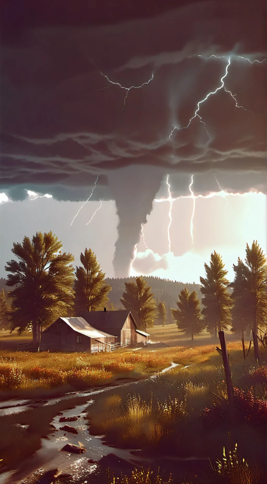 ai character: Mha Tornado chasin background