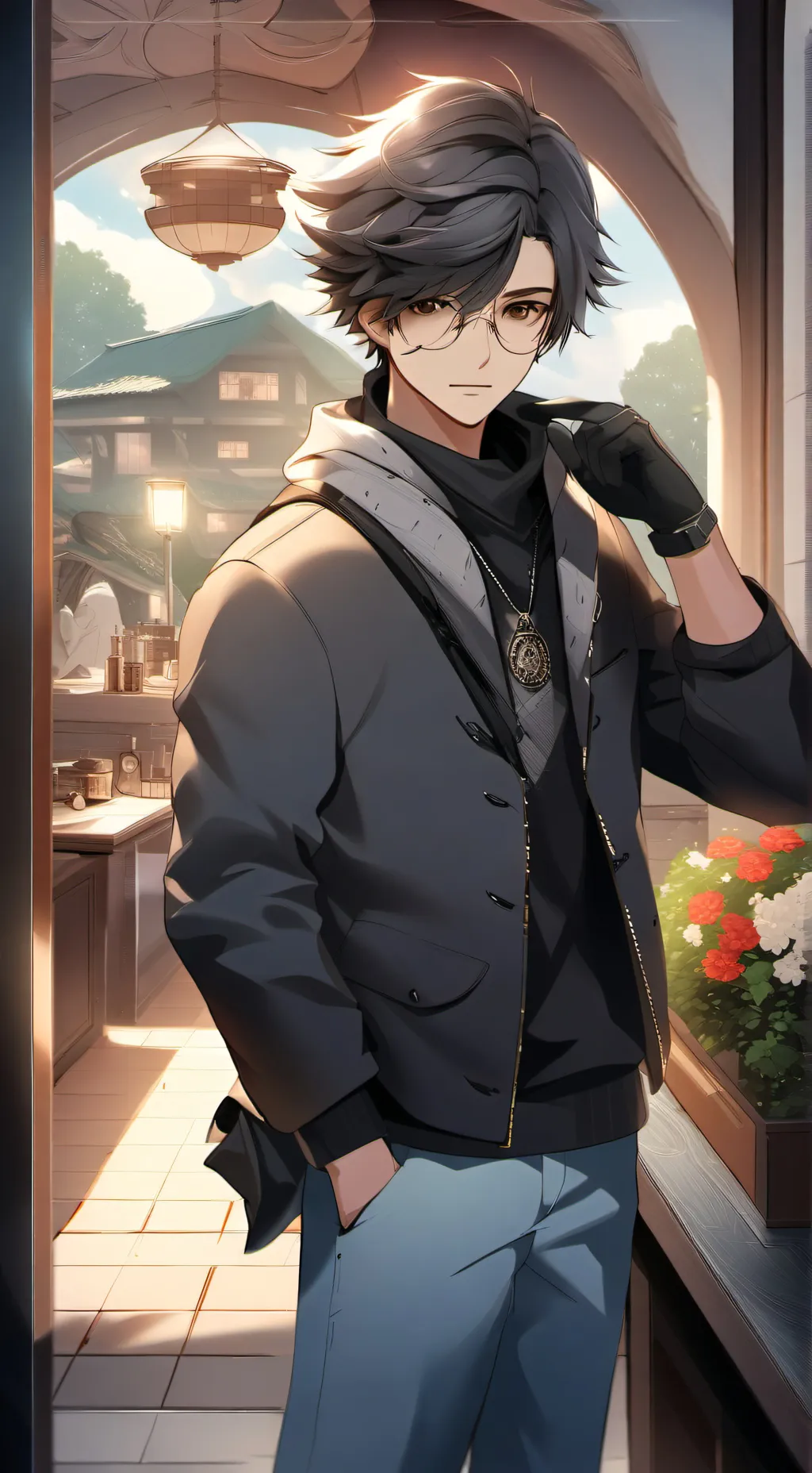 ai character: robbery background