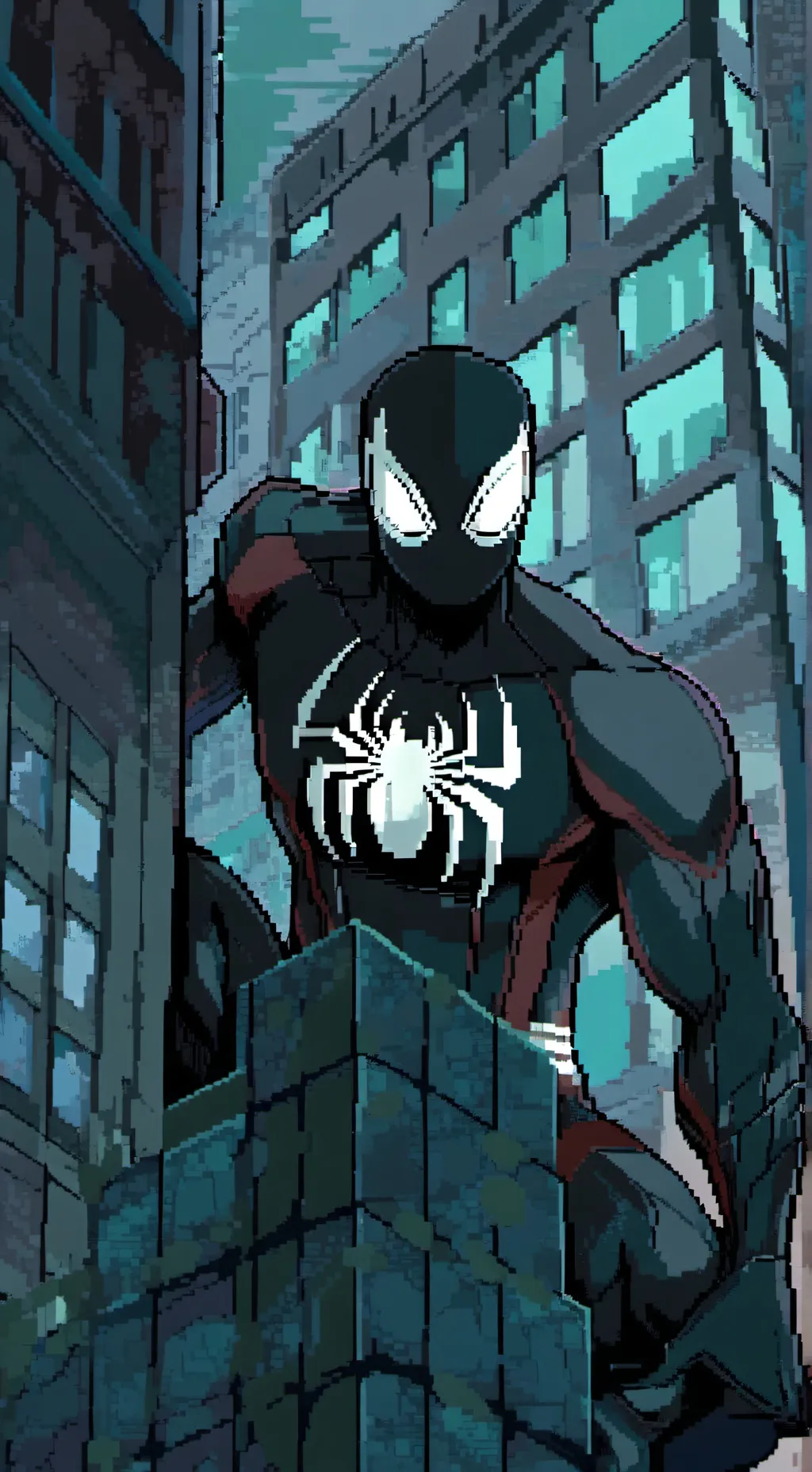 ai character: mha spiderman  background