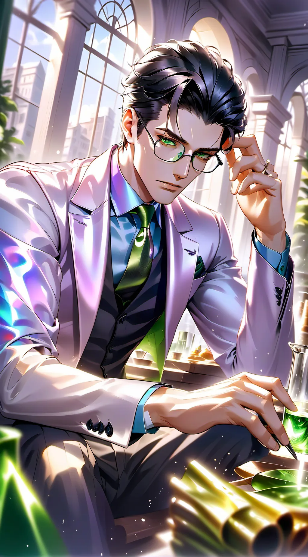 ai character: Oliver Reed background