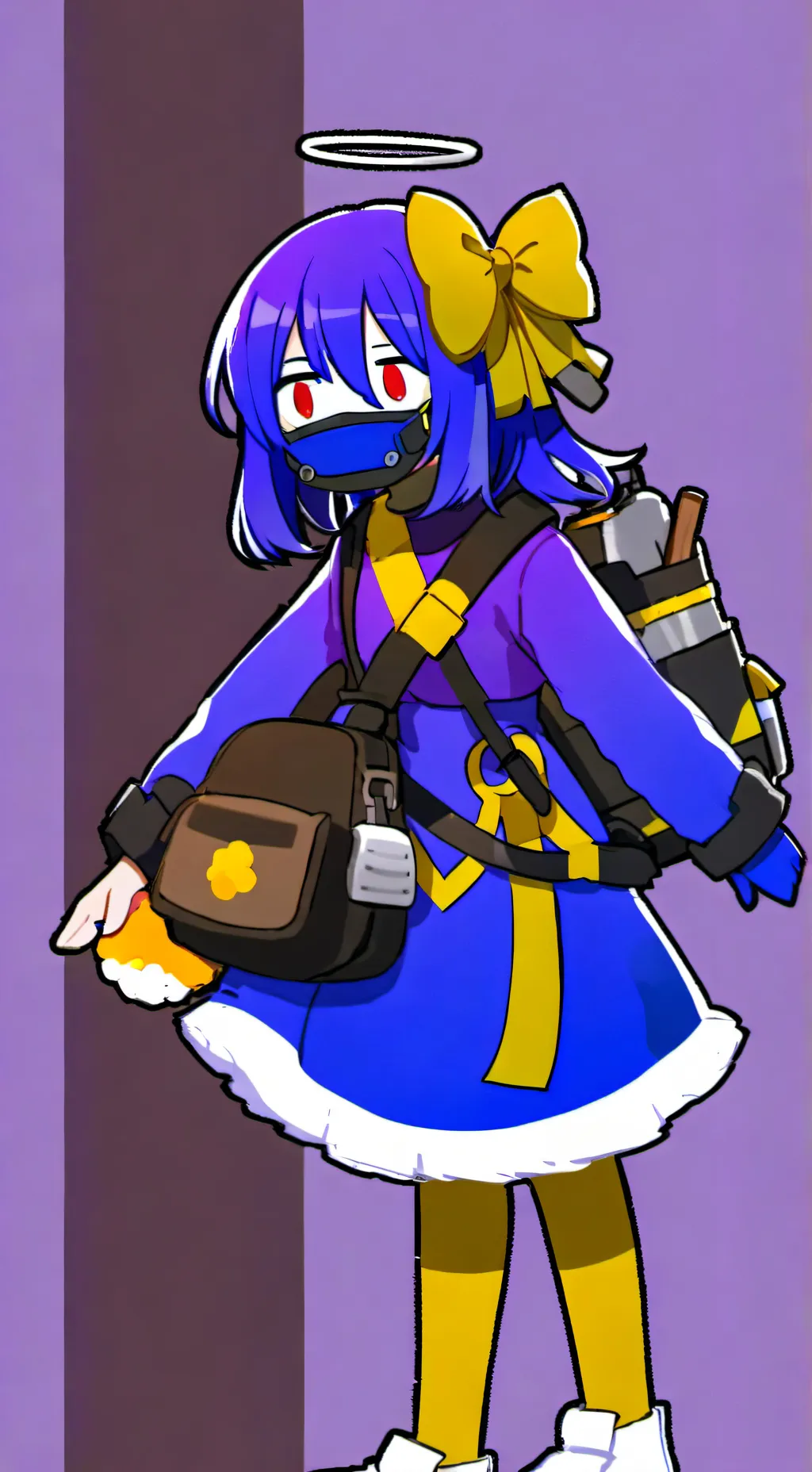 ai character: GreenGhostBoi background