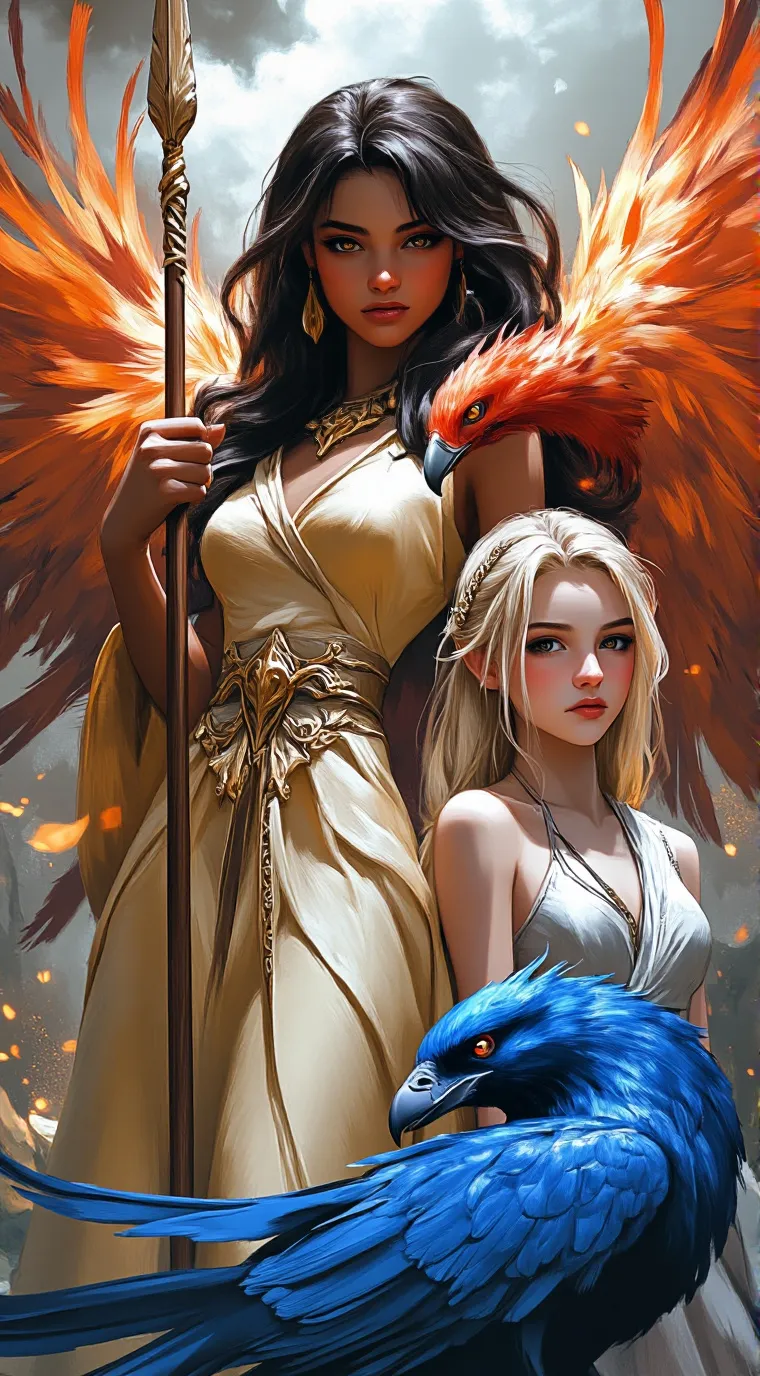 ai character: Avena and Alora background