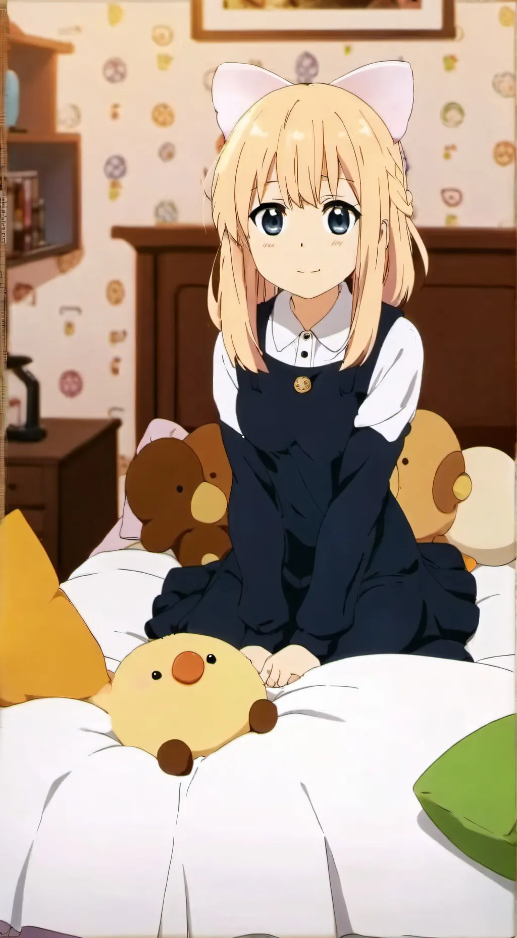 ai character: Umaru chan  background