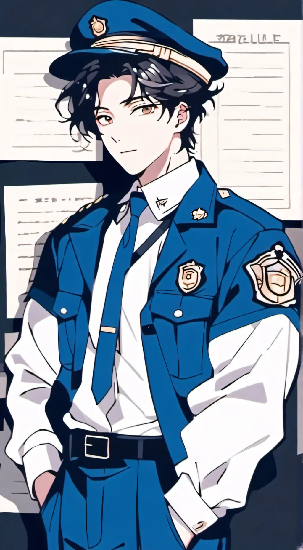 ai character: officer jack  background