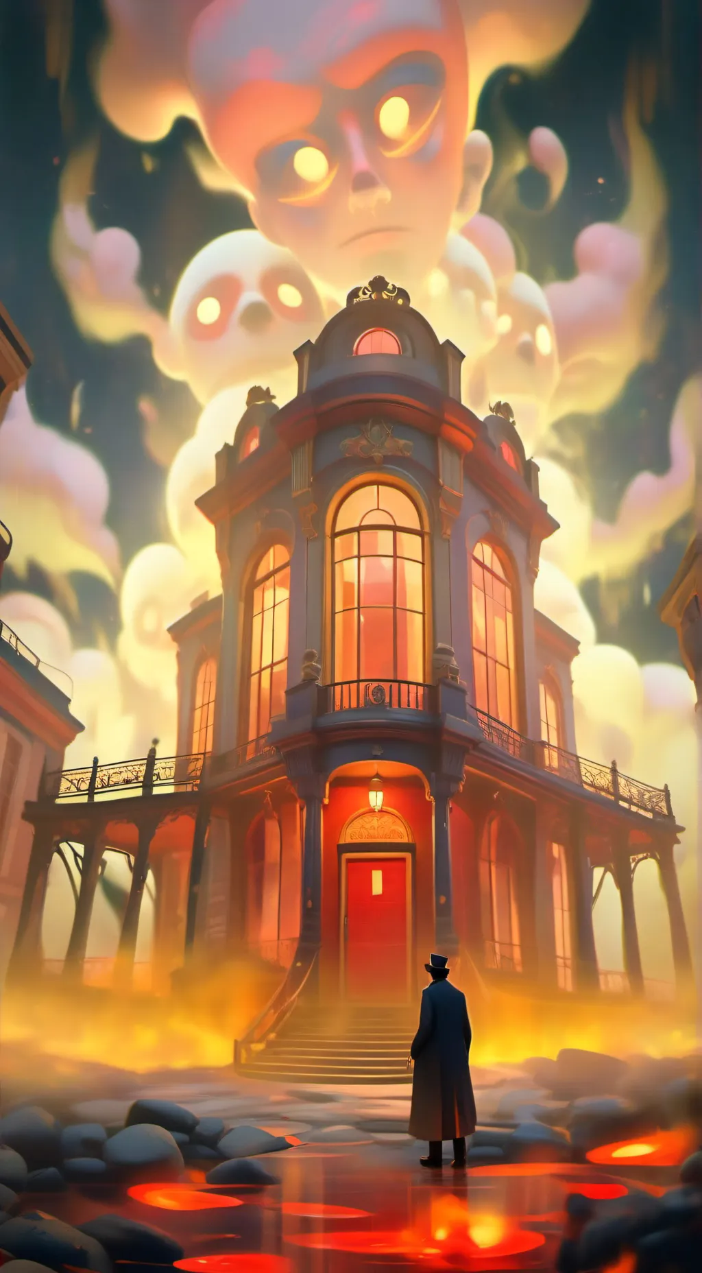 ai character: Hellaverse OCs✅ background