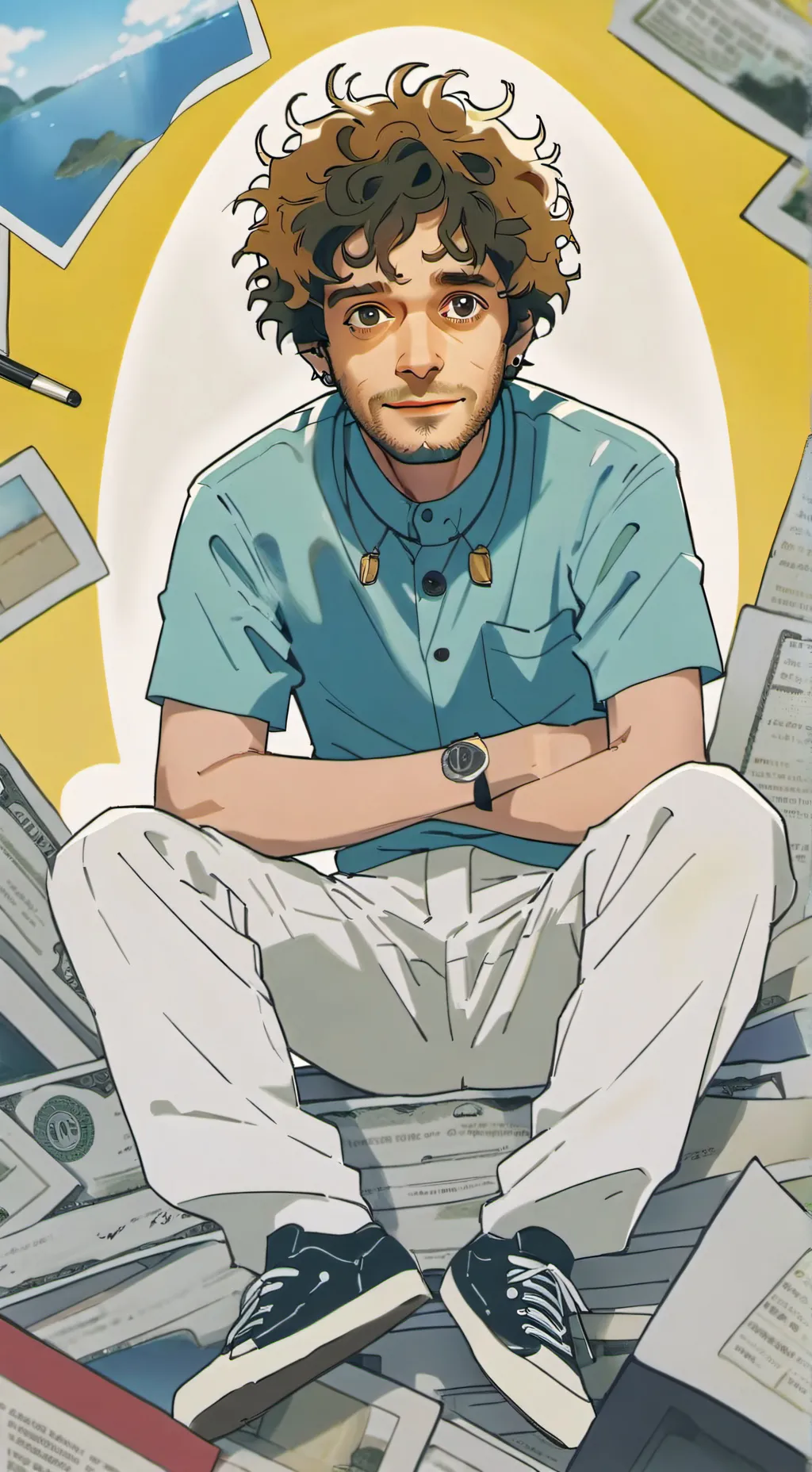 ai character: Gustavo cerati background