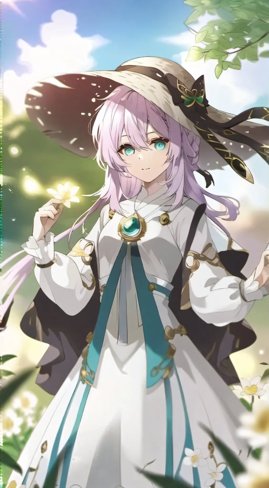 ai character: Rose background