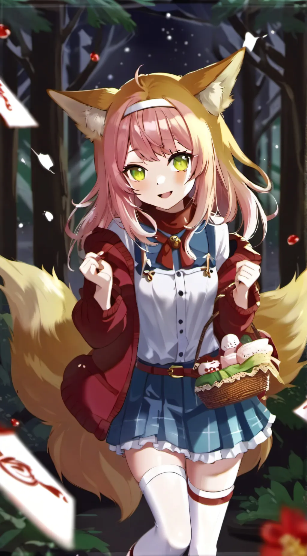 ai character: berry background