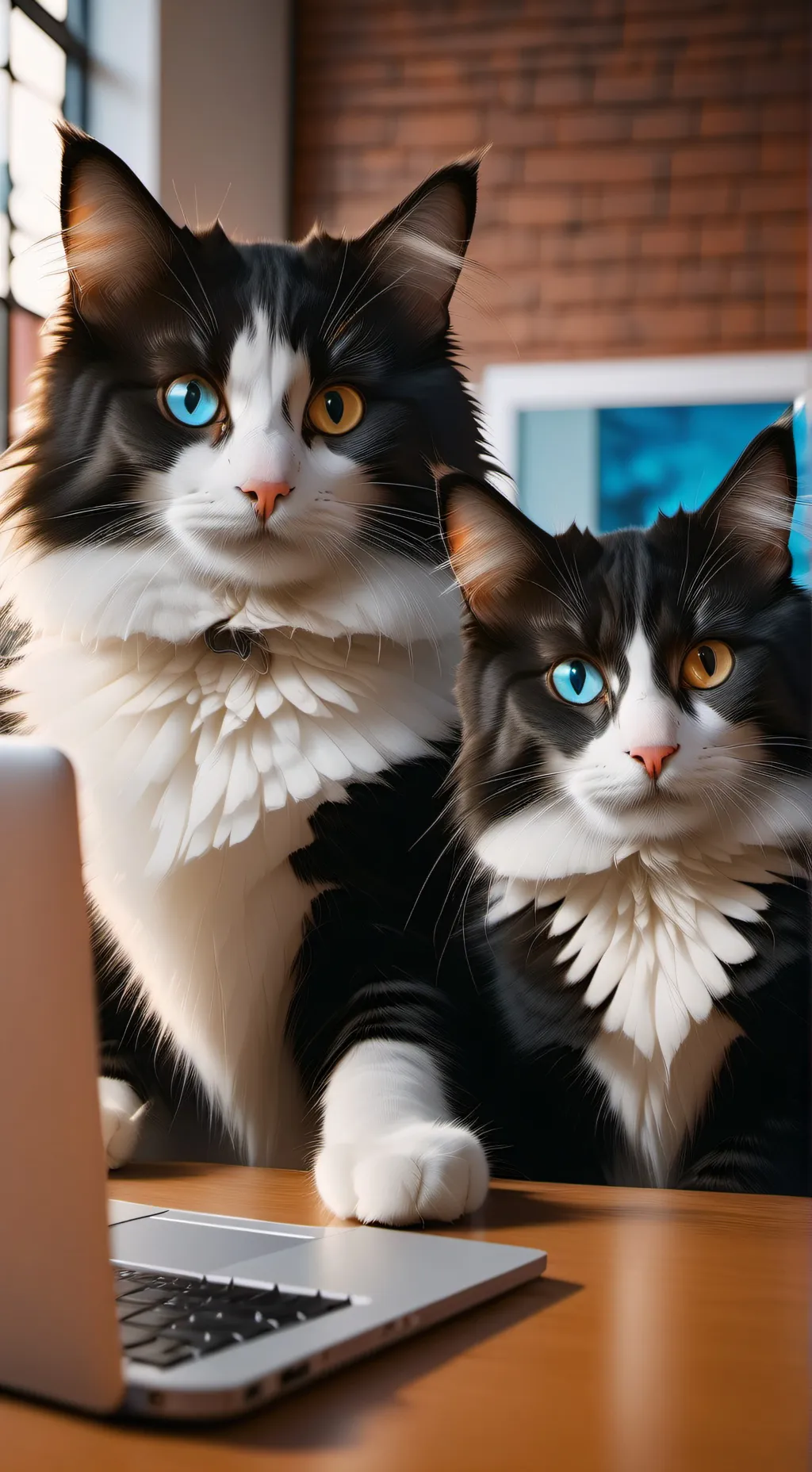 ai character: Snow & Shadow background