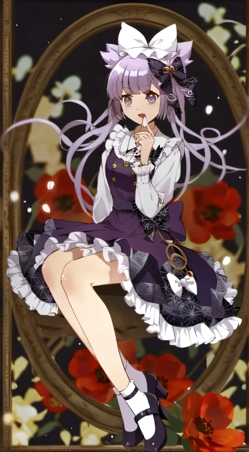 ai character: kuromi xd  background