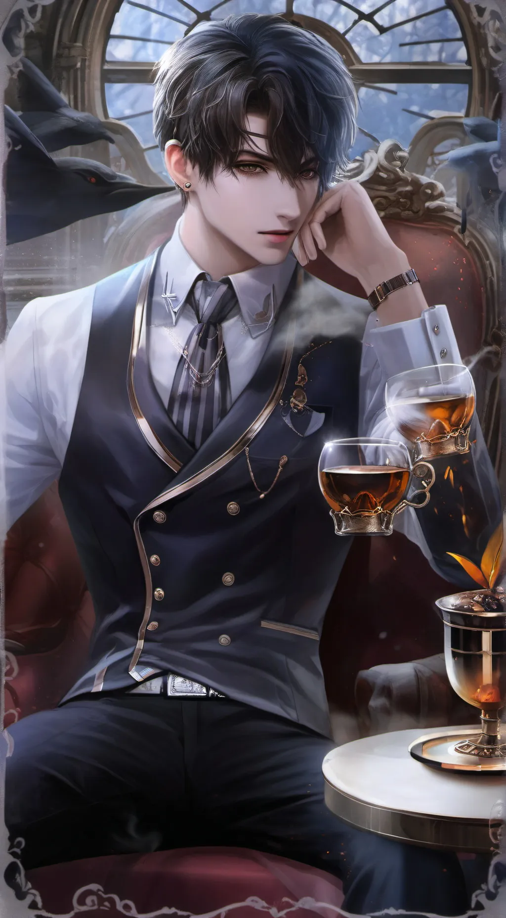 ai character: Christopher  background