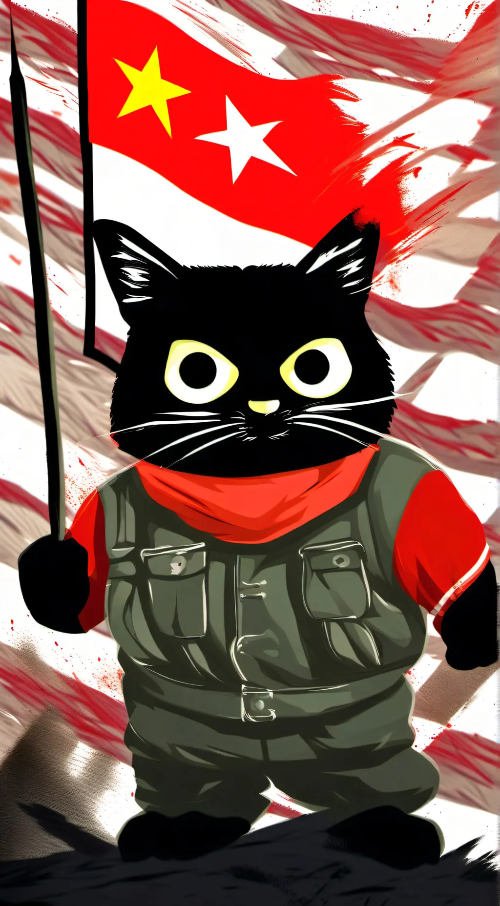 ai character: gatita soviética background