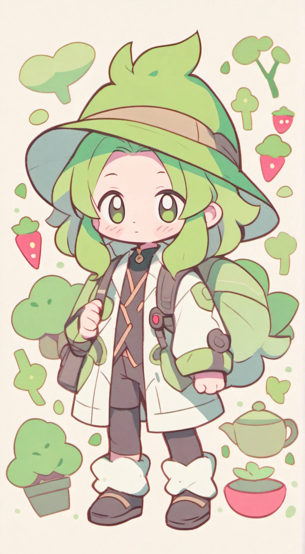 ai character: but sprout love u  background