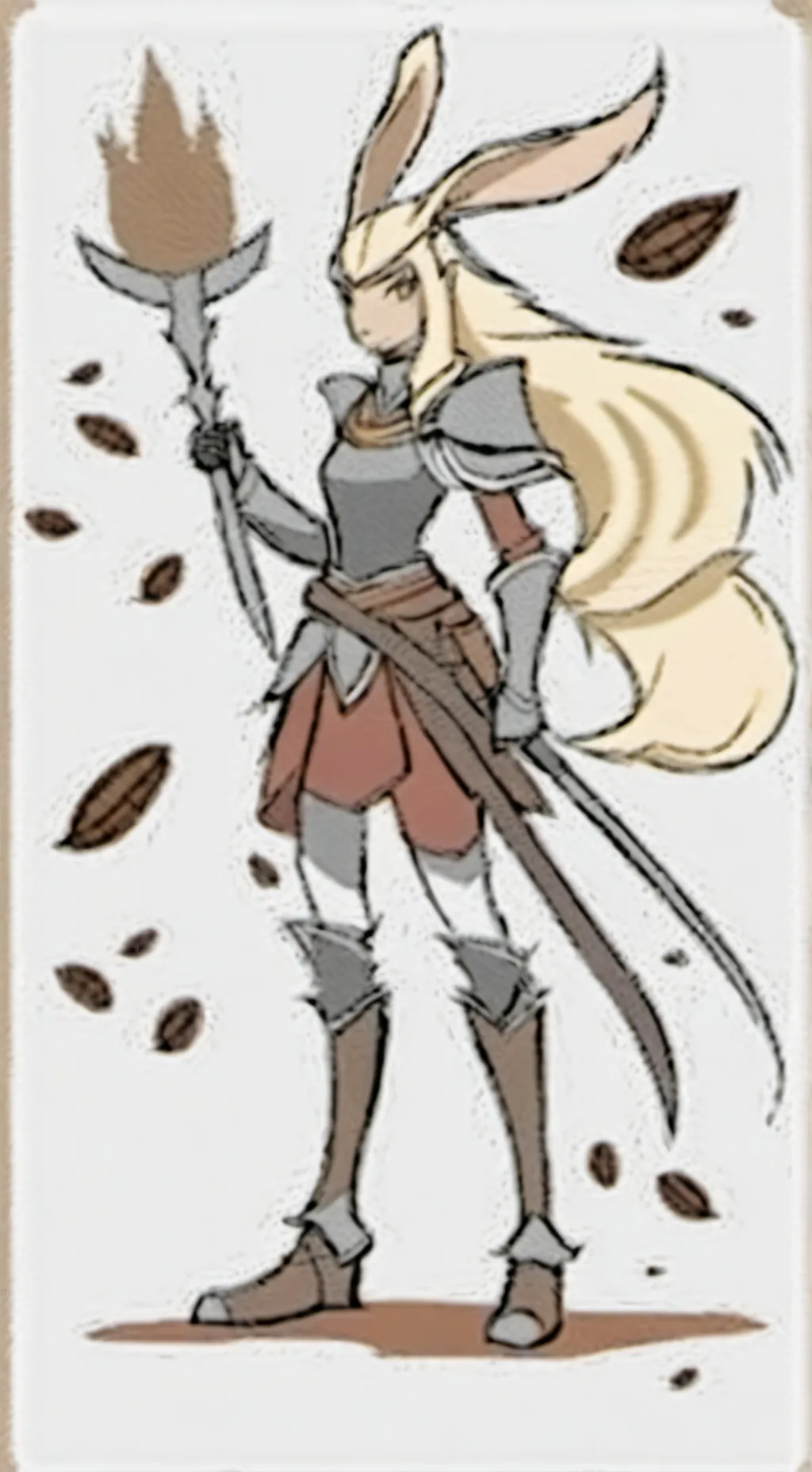 ai character: coneja guerrera background