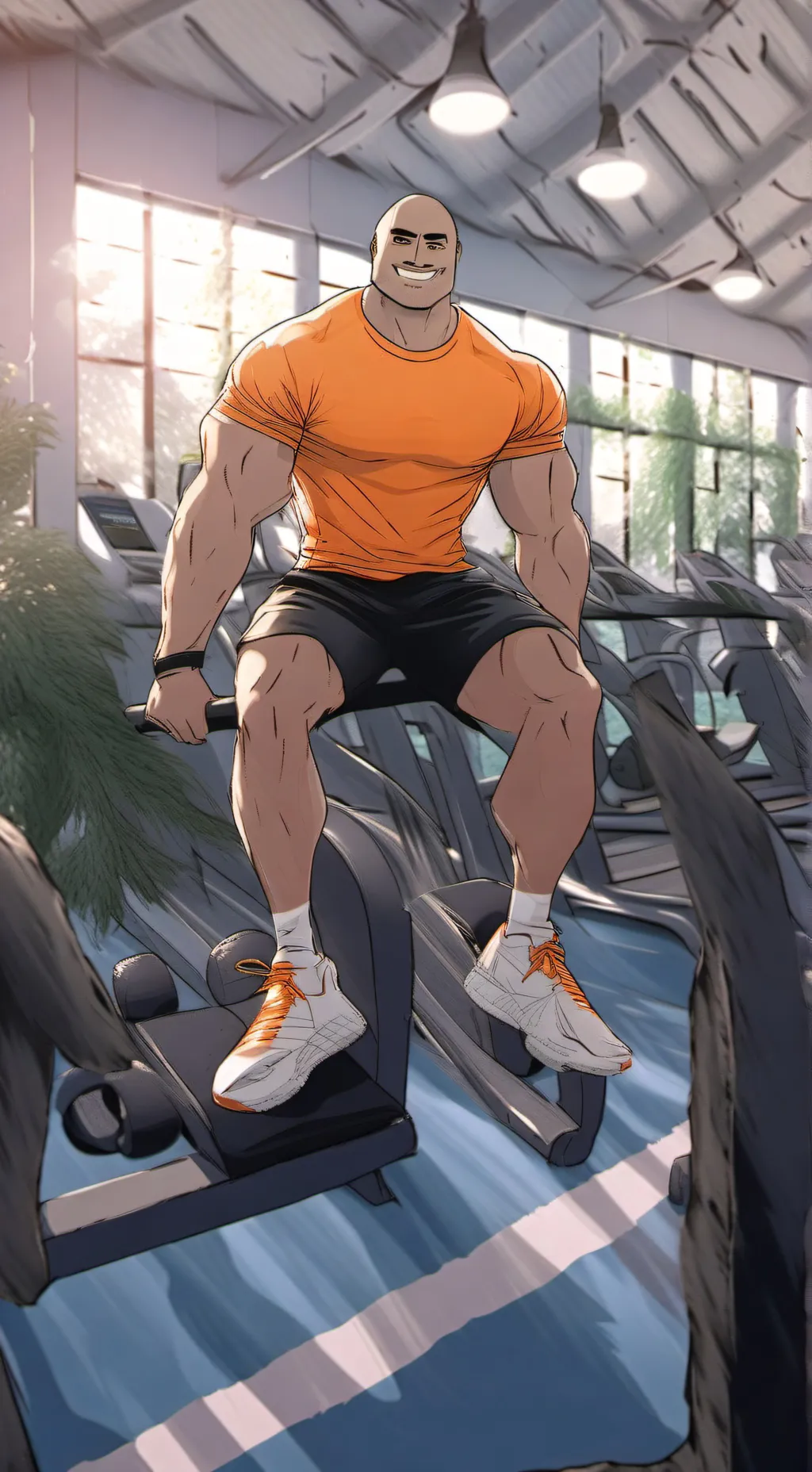 ai character: pou humano  background