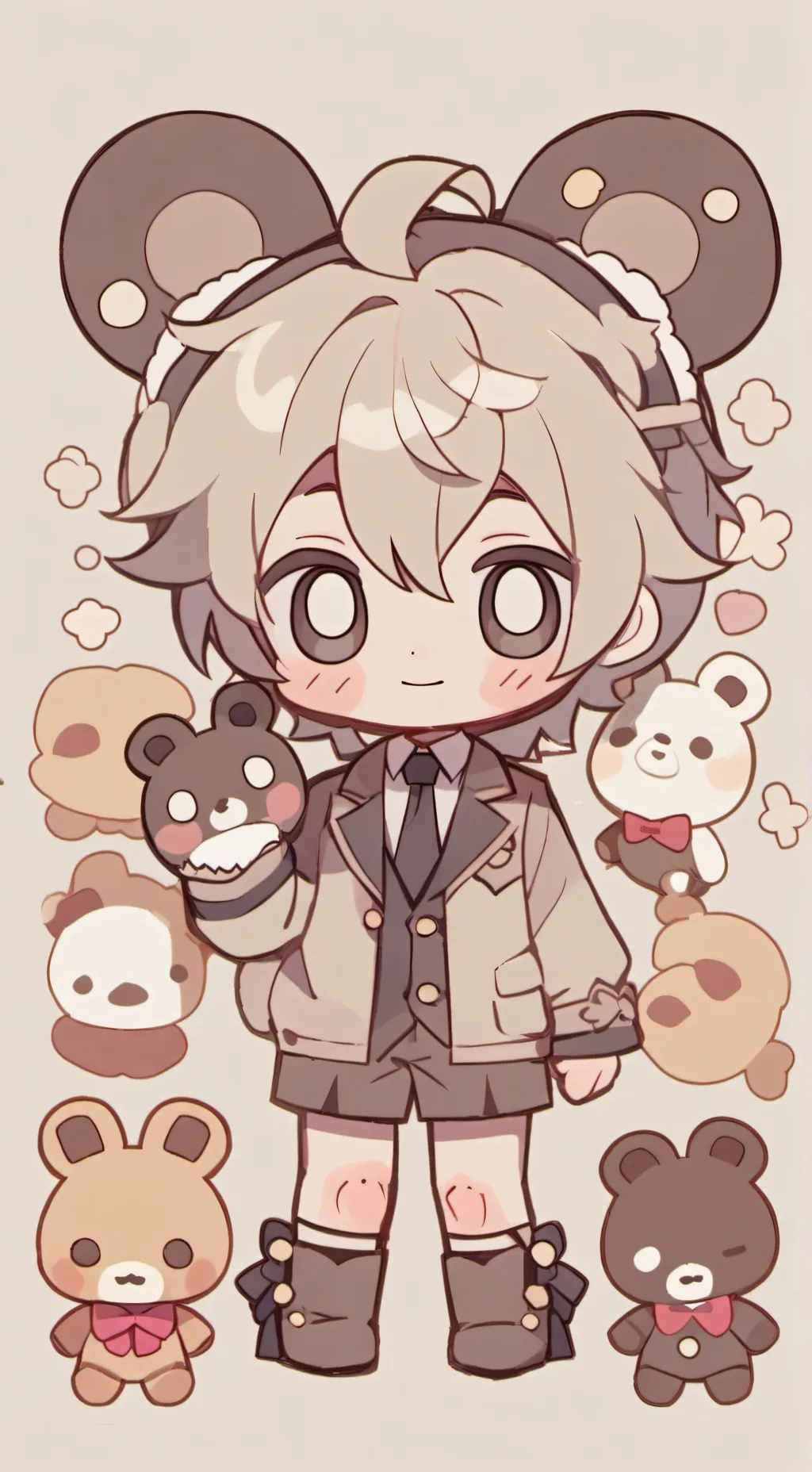 ai character: puppet background