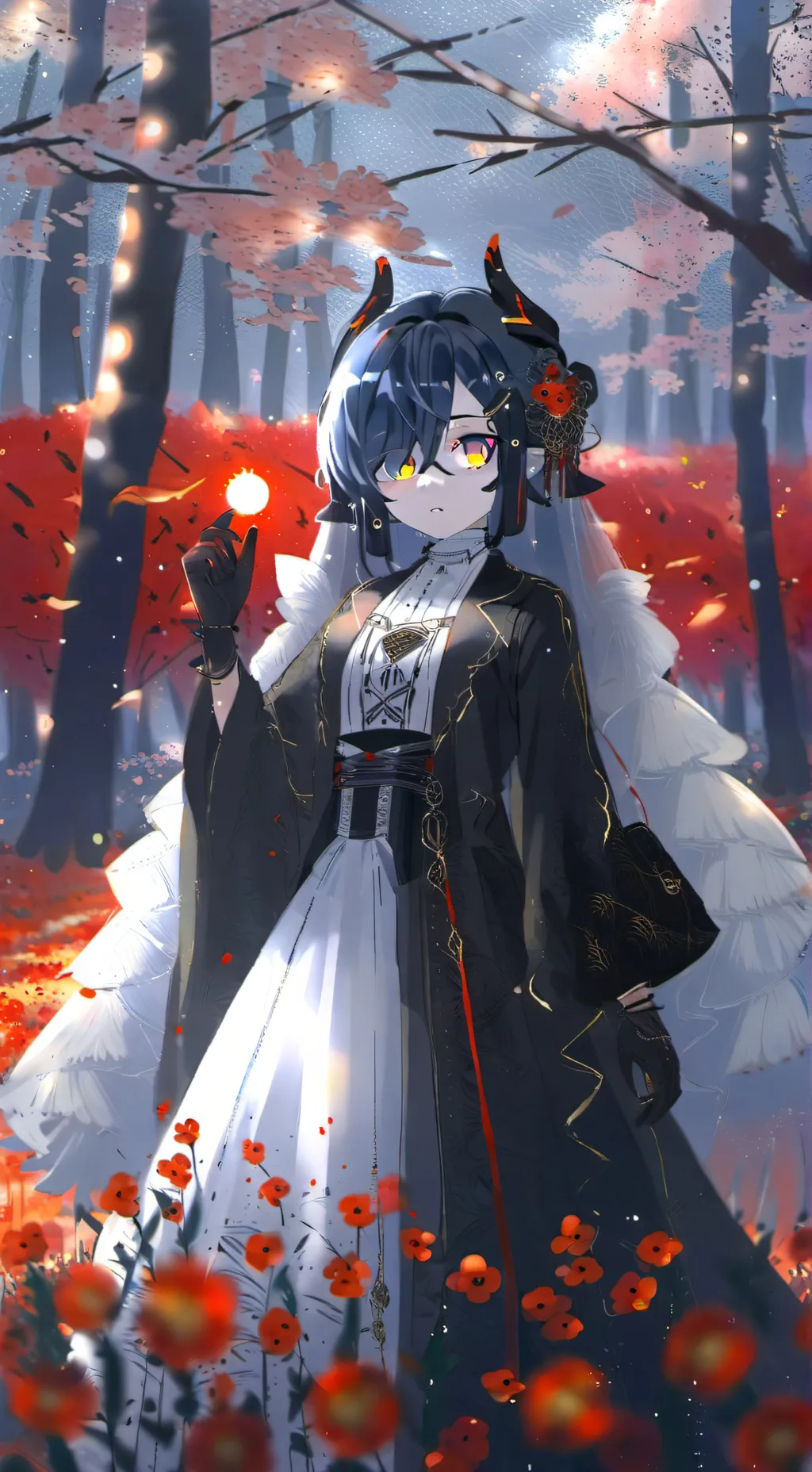 ai character: Mizuki x Hanami background