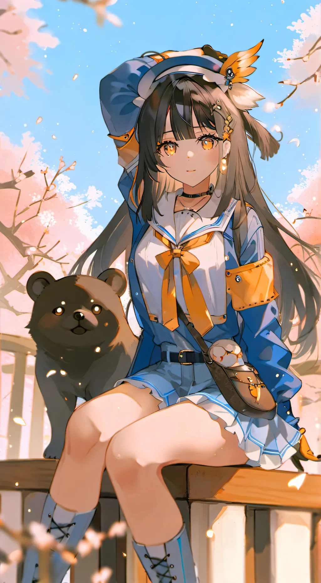 ai character: Andrea  background