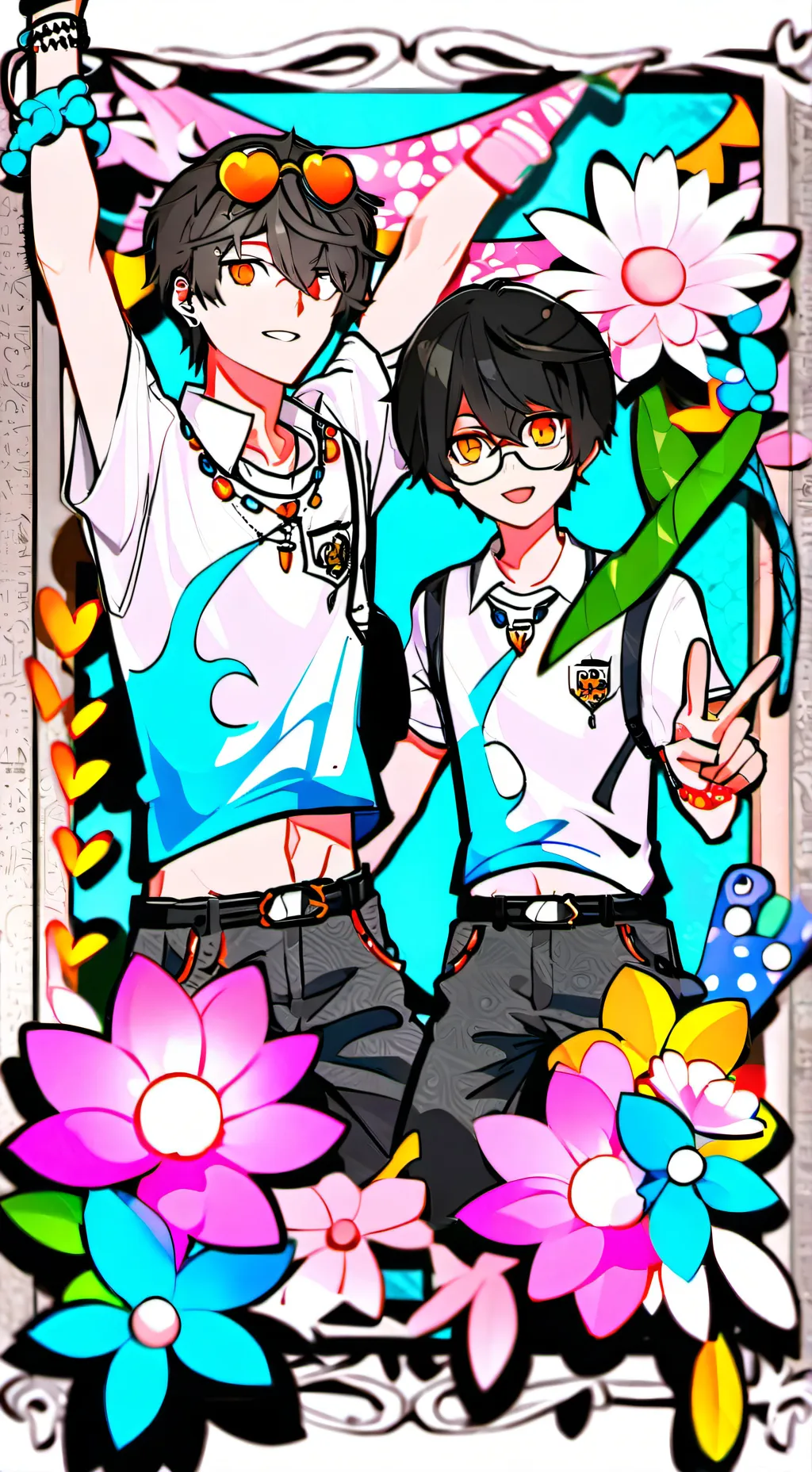 ai character: noi and ora background