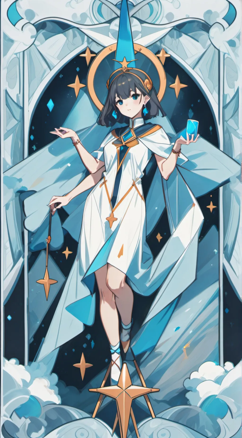 ai character: black temu  background