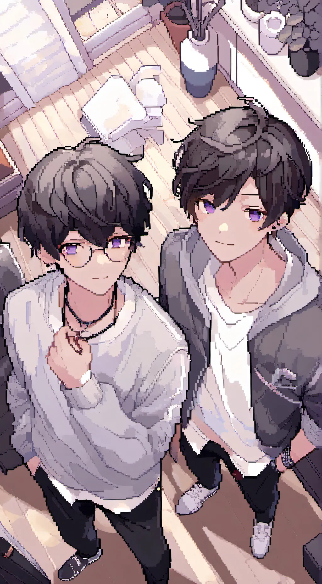 ai character: Many boys can cry background