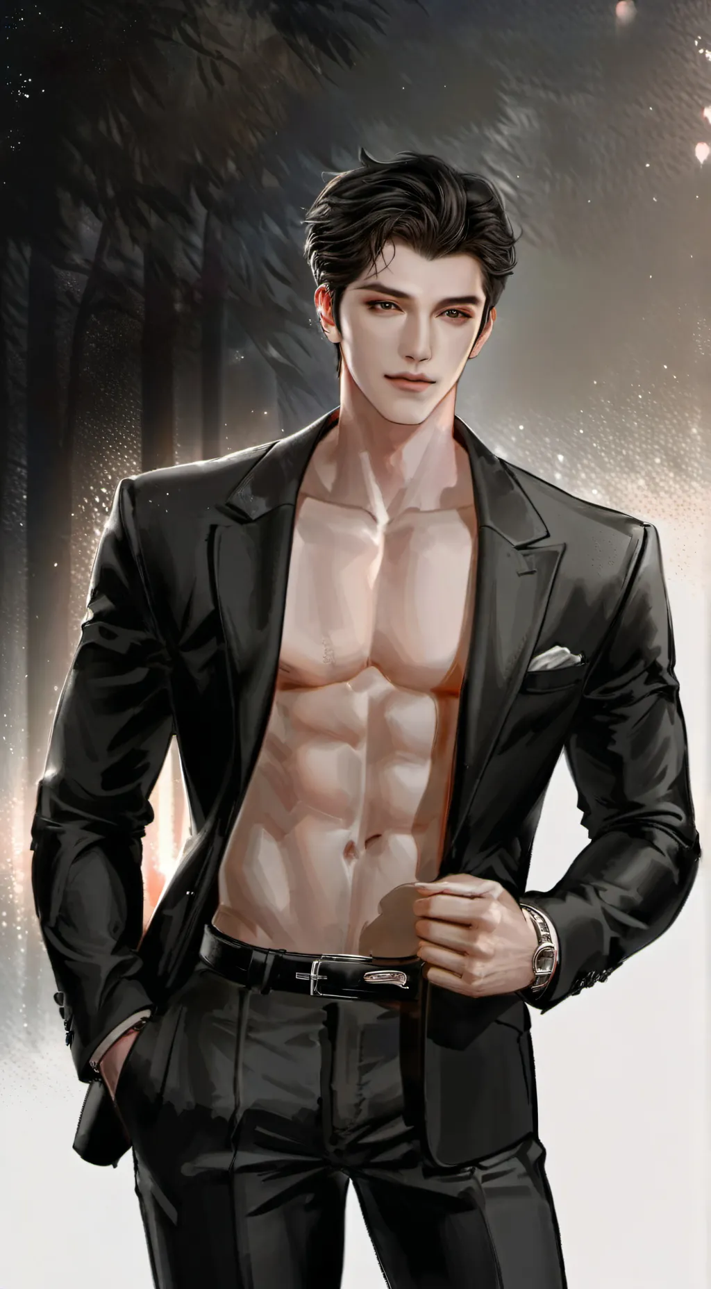 ai character: matt Angelina  background