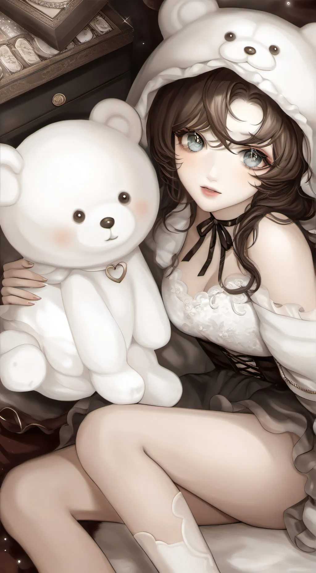 ai character: Aurora background