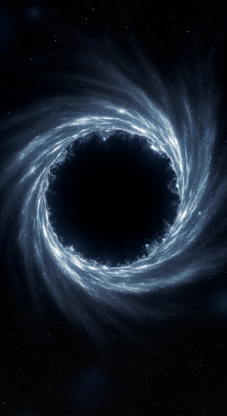 ai character: black hole background