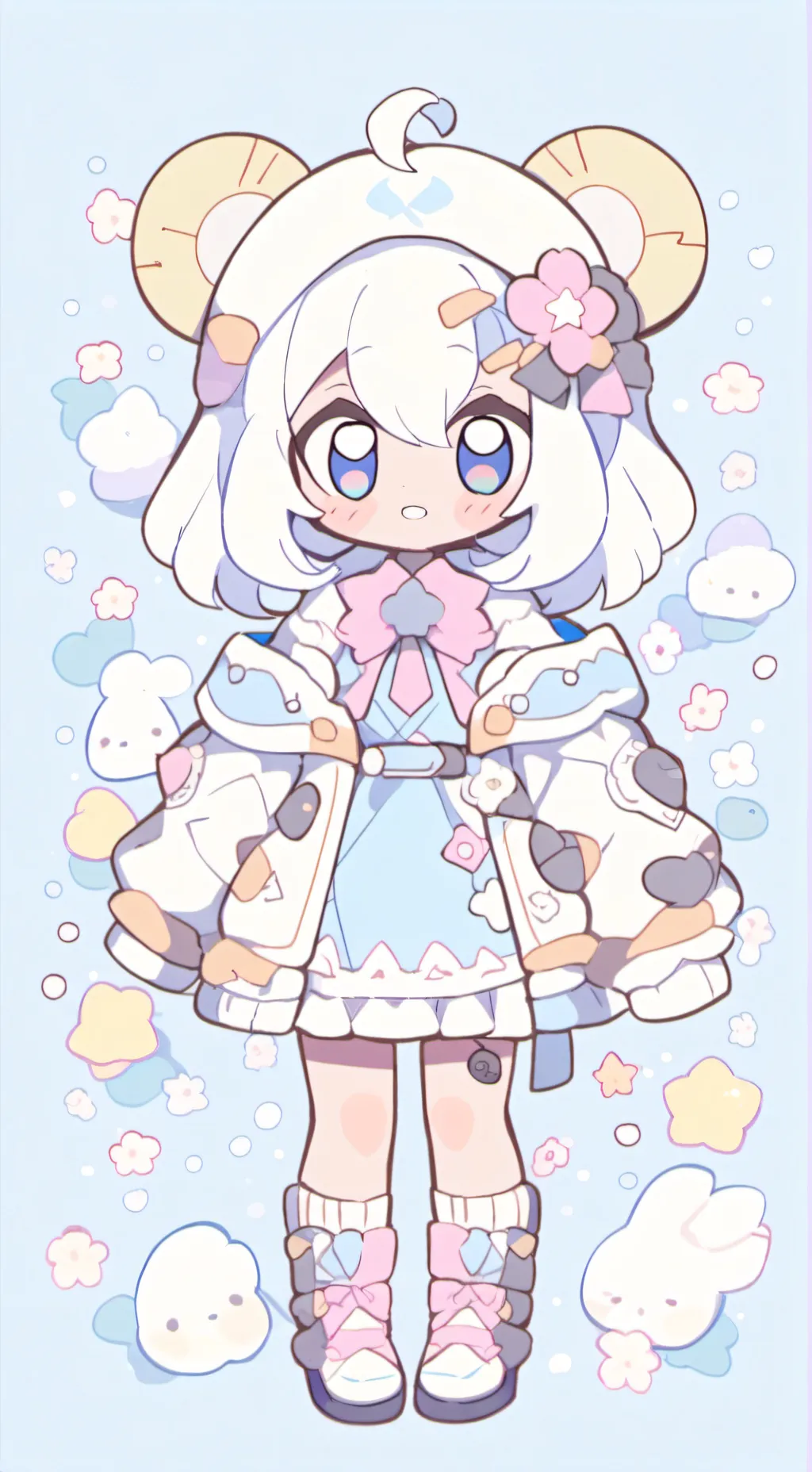 ai character: dandy x boxten  background