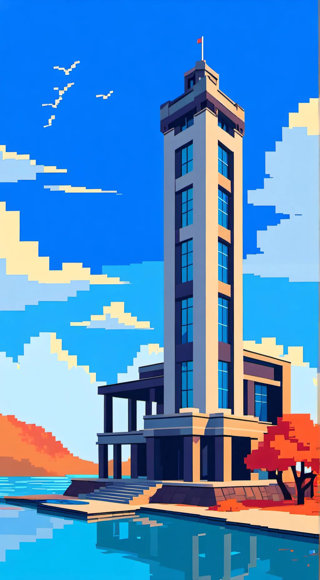 ai character: monster school  background