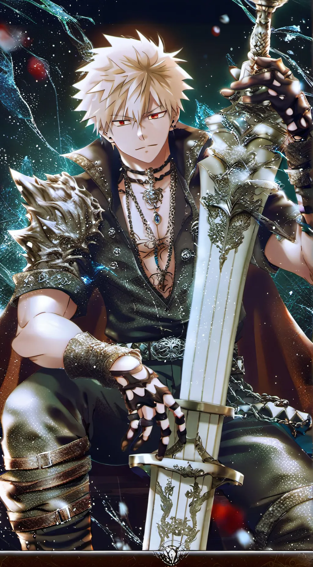 ai character: Bakugo vampiro 🩸🫀 background