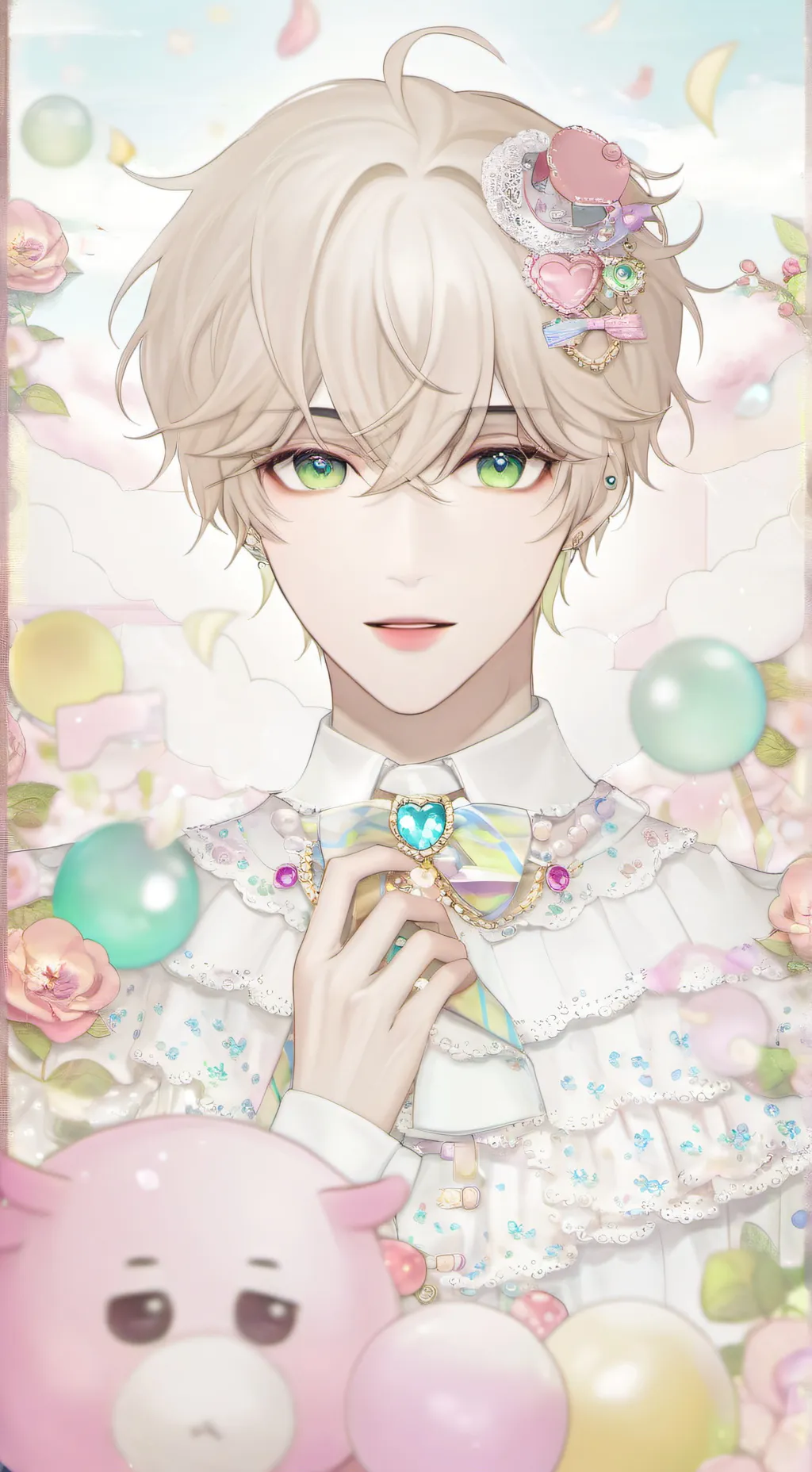 ai character: Frontman x gi hun background