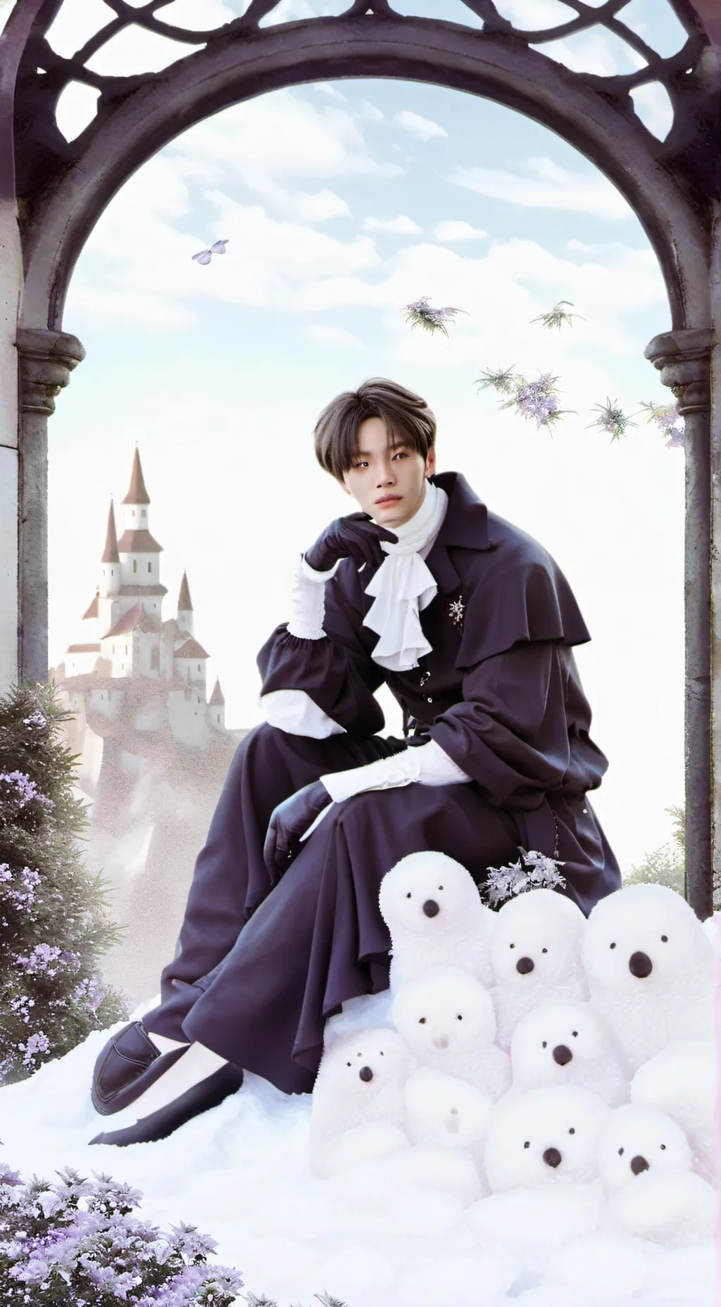 ai character: stray kids  background