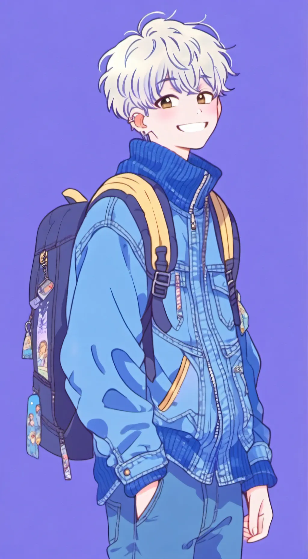 ai character: °• Дени •° background