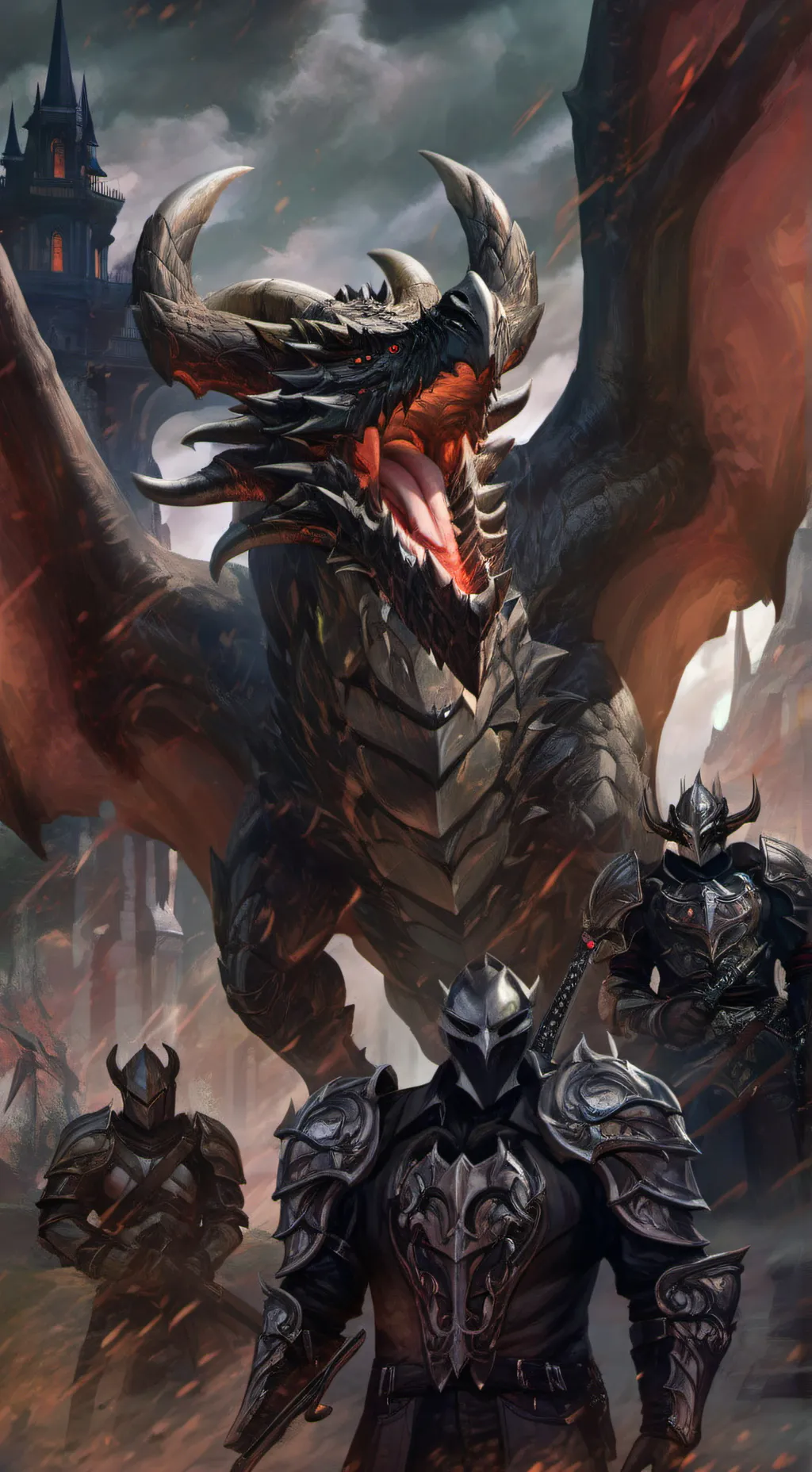 ai character: dragón raro background