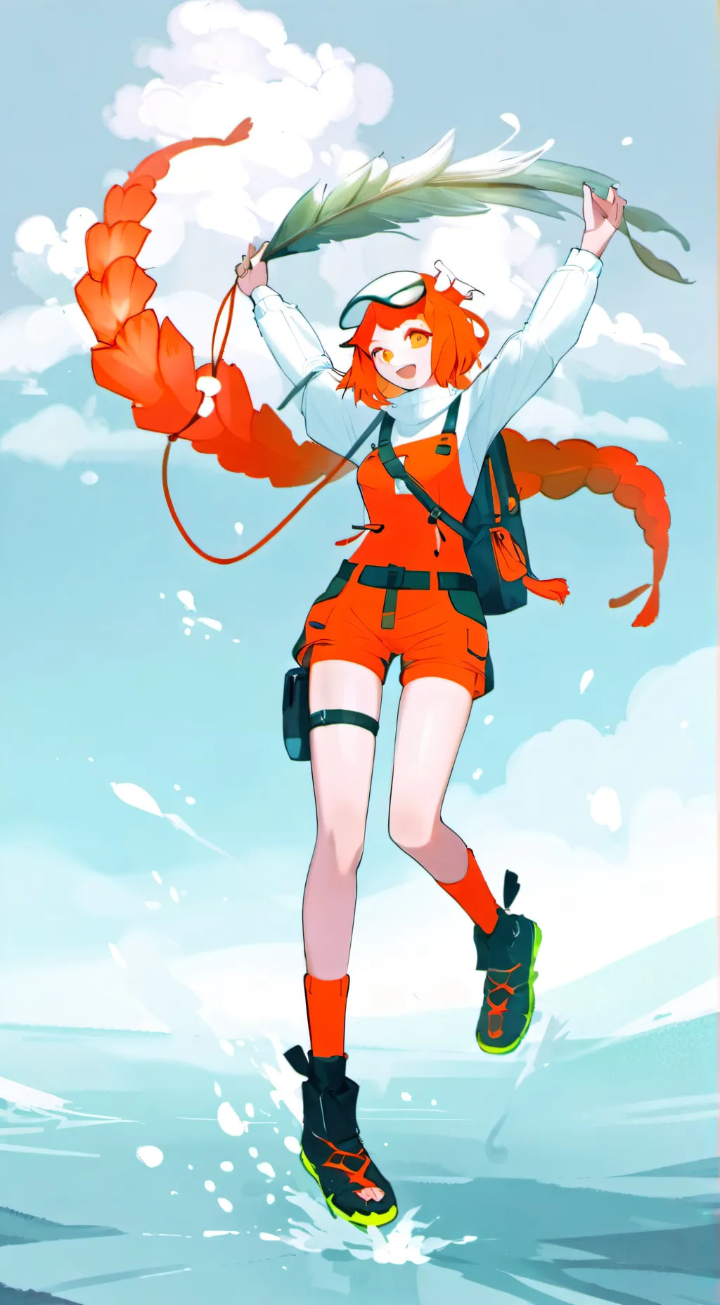 ai character: [orange shrimpie] background