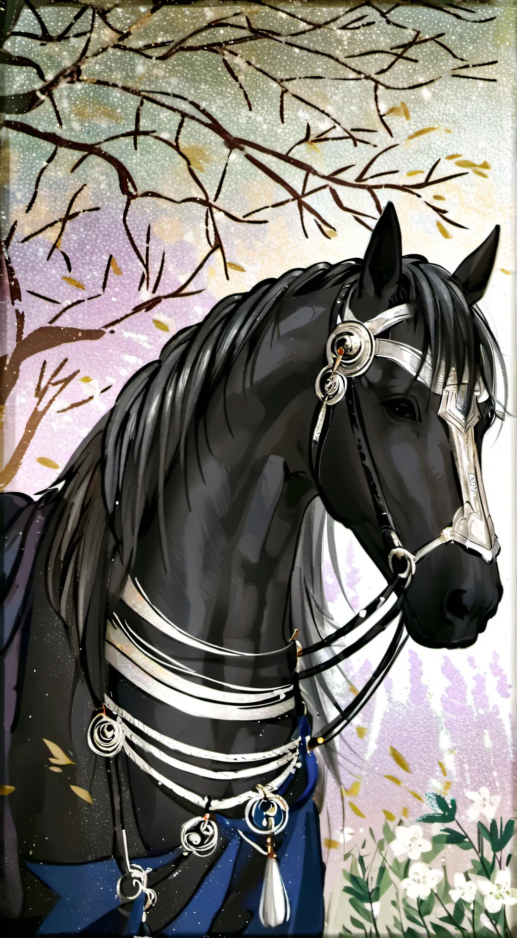 ai character: Squid game horse background