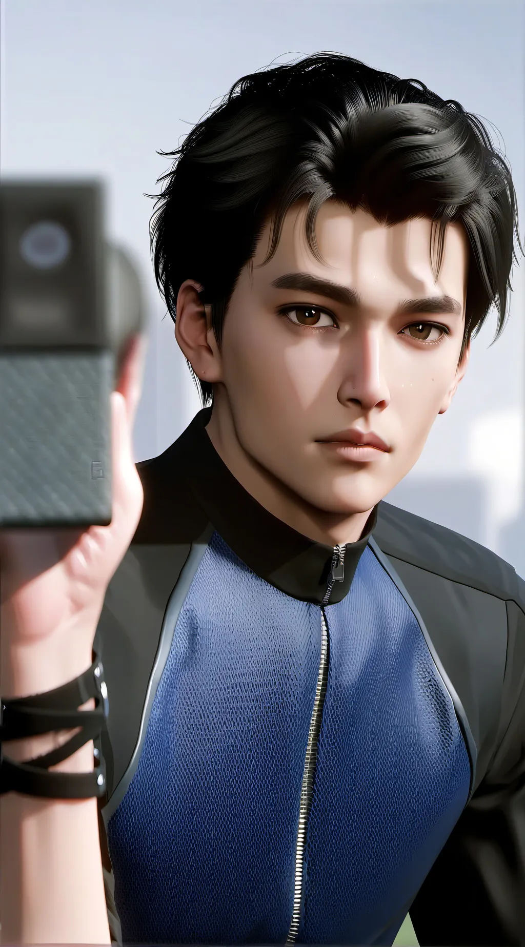 ai character: Hey dude background