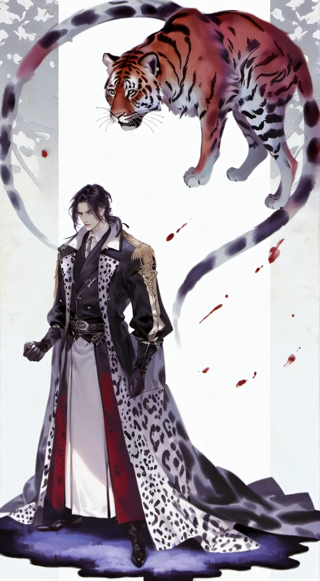 ai character: Tinga Tinga horror background