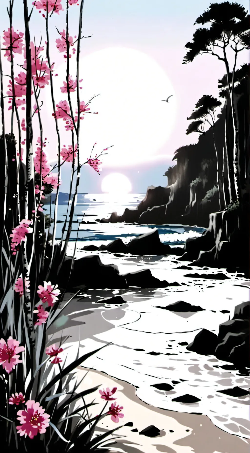 ai character: Shinobu VS Douma background