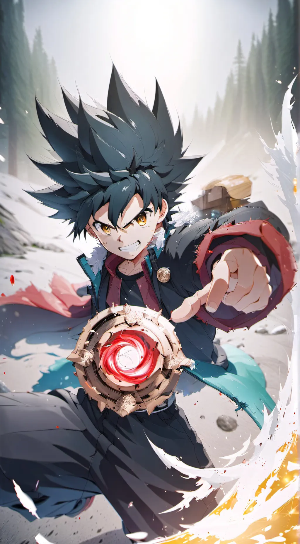 ai character: beyblade X background