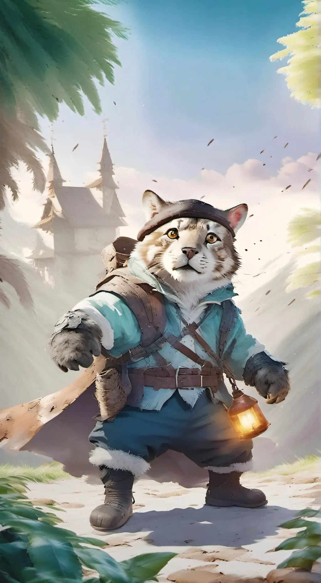 ai character: el gato  background