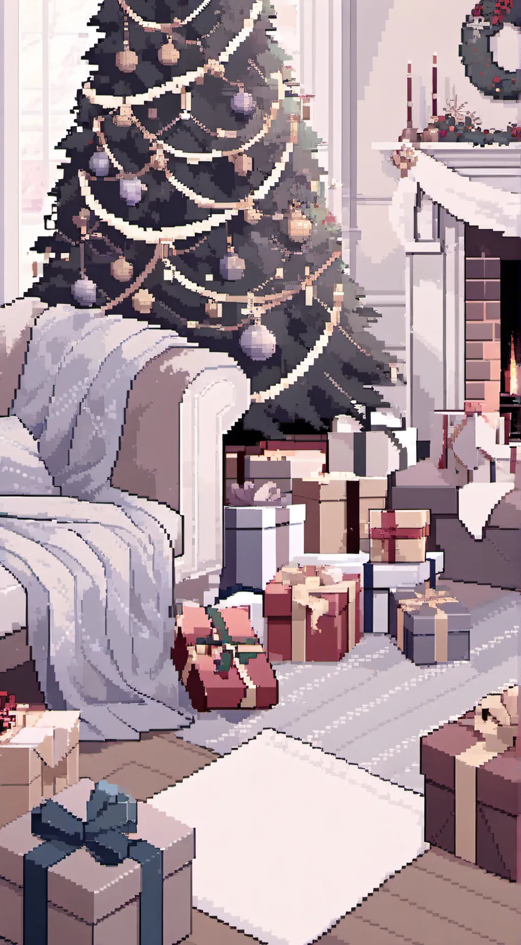 ai character: ~•MHA CHRISTMAS•~ background