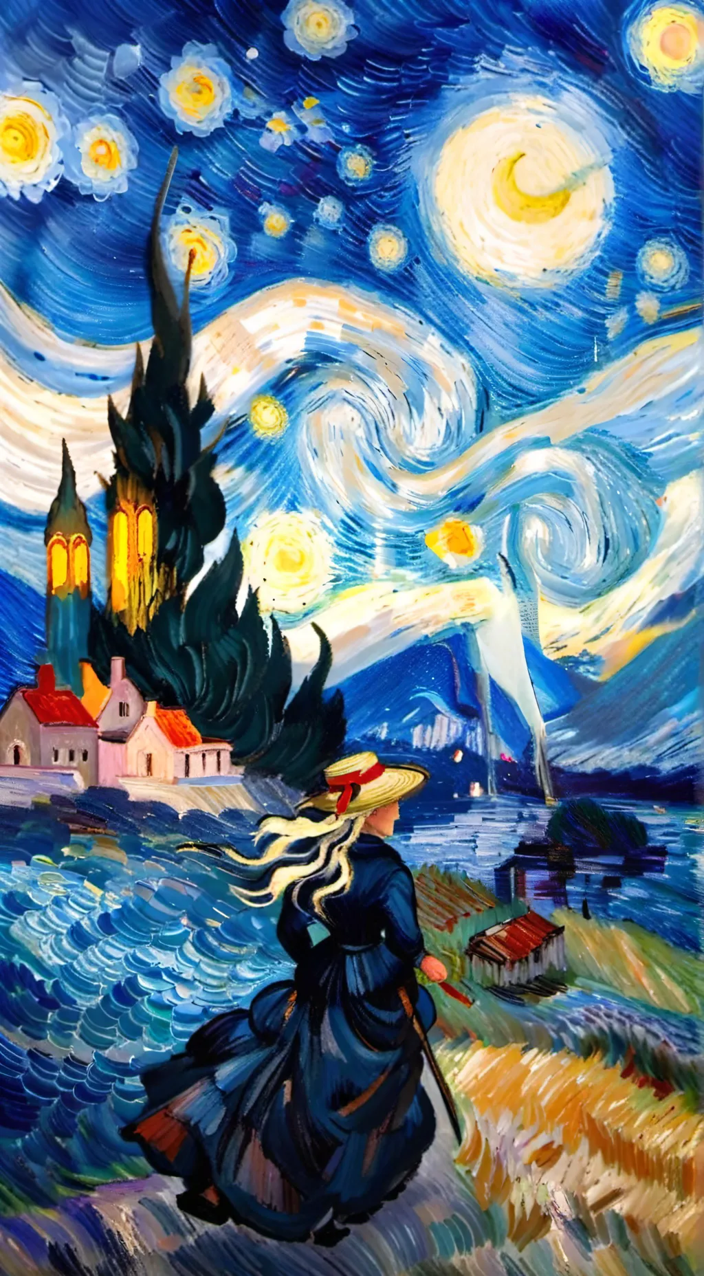 ai character: weird background