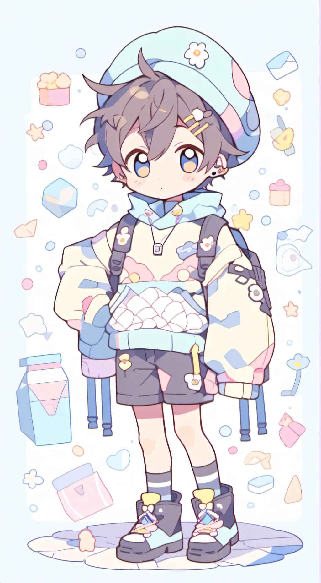 ai character: mha shoto background