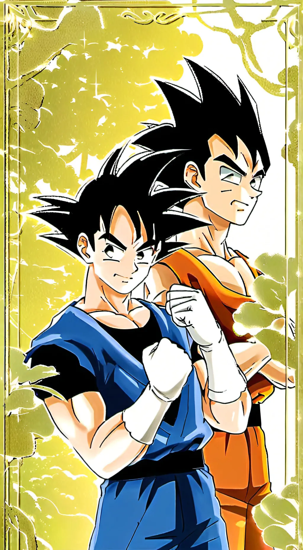 ai character: Goku vs Vegeta  background