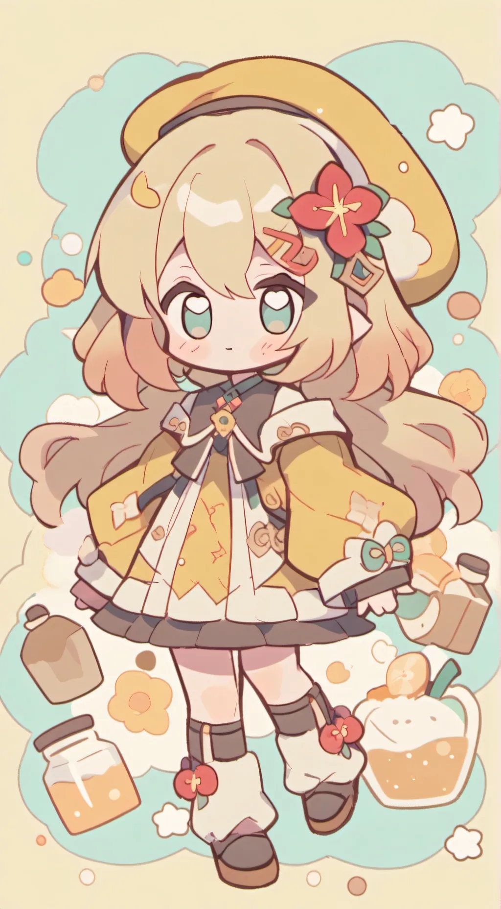 ai character: Moon x eclipse background